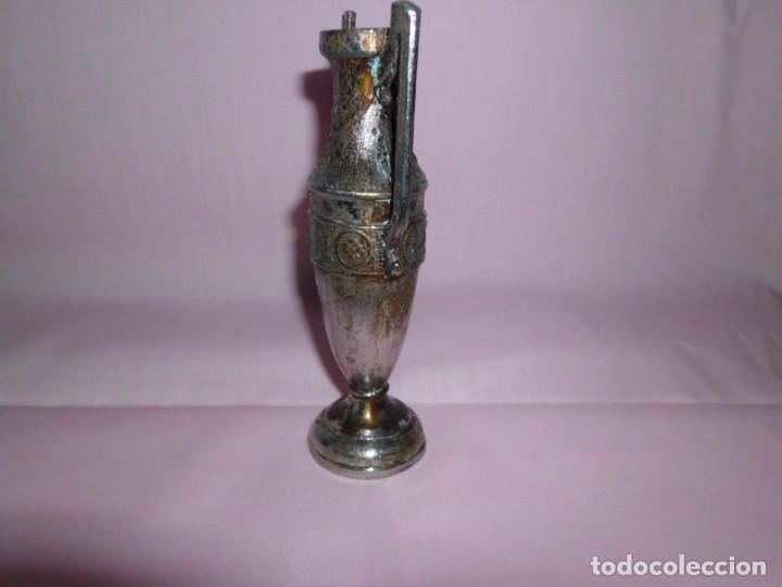 Antig&uuml;edades: Antiguo violetero de Peltre - Foto 2