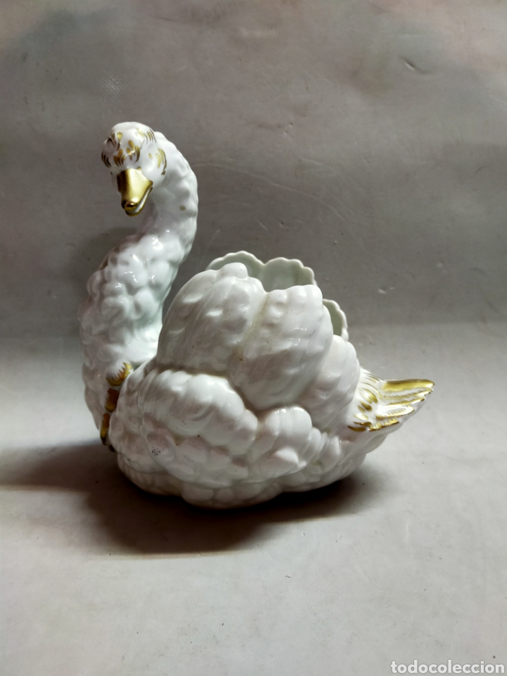 Antig&uuml;edades: CISNE EN PORCELANA HISPANIA - Foto 7