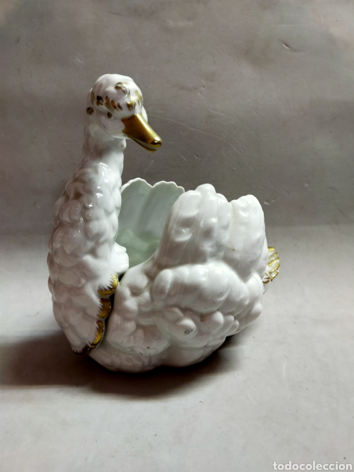 Antig&uuml;edades: CISNE EN PORCELANA HISPANIA - Foto 8