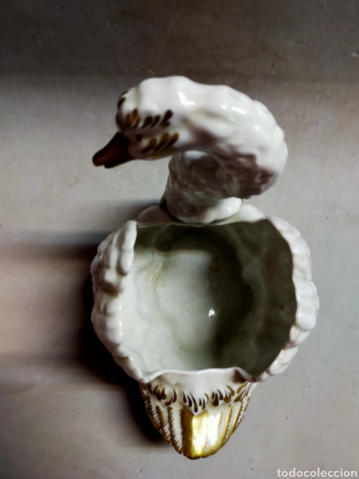 Antig&uuml;edades: CISNE EN PORCELANA HISPANIA - Foto 9