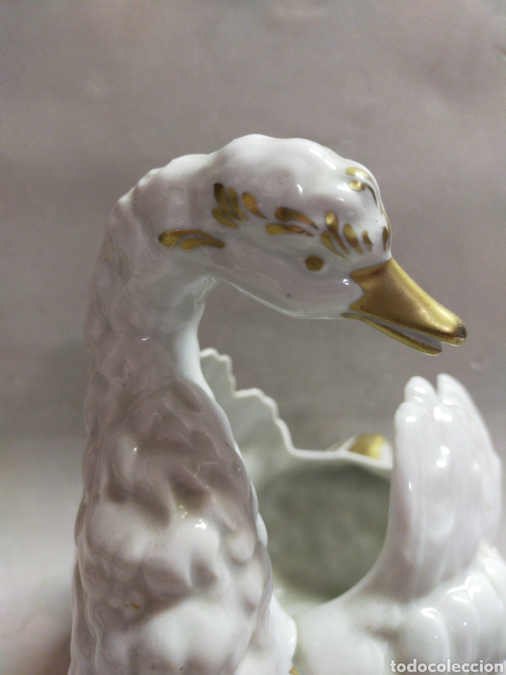 Antig&uuml;edades: CISNE EN PORCELANA HISPANIA - Foto 15