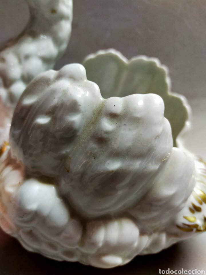 Antig&uuml;edades: CISNE EN PORCELANA HISPANIA - Foto 17
