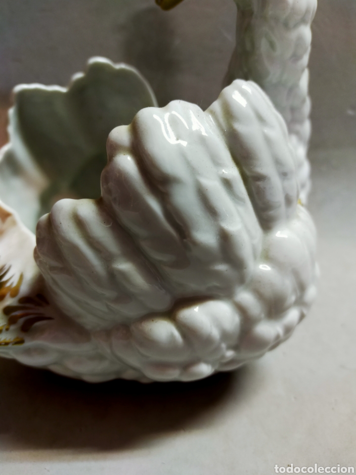 Antig&uuml;edades: CISNE EN PORCELANA HISPANIA - Foto 19