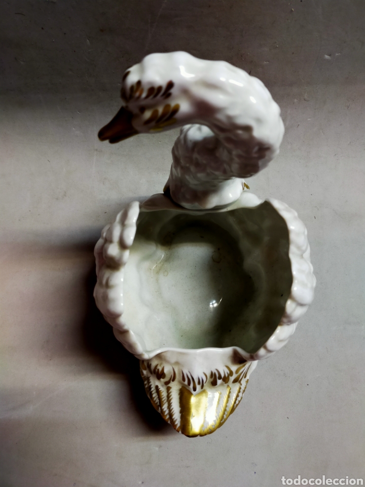 Antig&uuml;edades: CISNE EN PORCELANA HISPANIA - Foto 20