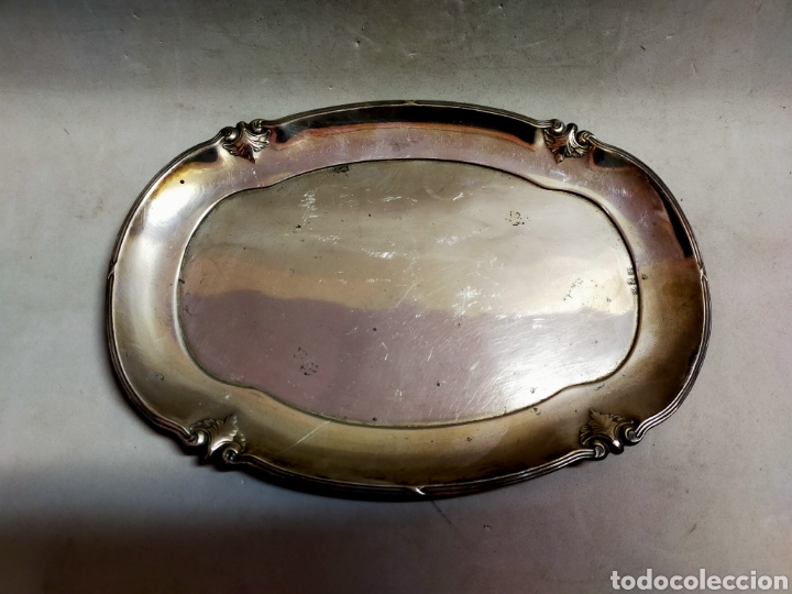Antig&uuml;edades: BANDEJA, SALVILLA, EN METAL - Foto 5