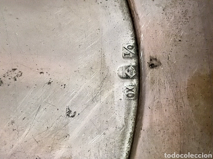 Antig&uuml;edades: BANDEJA, SALVILLA, EN METAL - Foto 6