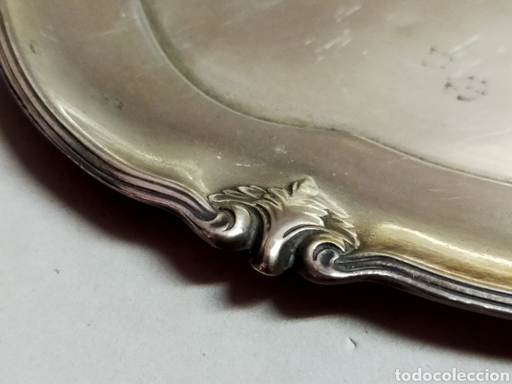 Antig&uuml;edades: BANDEJA, SALVILLA, EN METAL - Foto 7