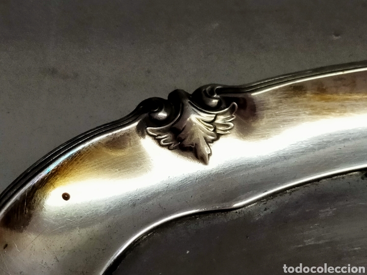 Antig&uuml;edades: BANDEJA, SALVILLA, EN METAL - Foto 8