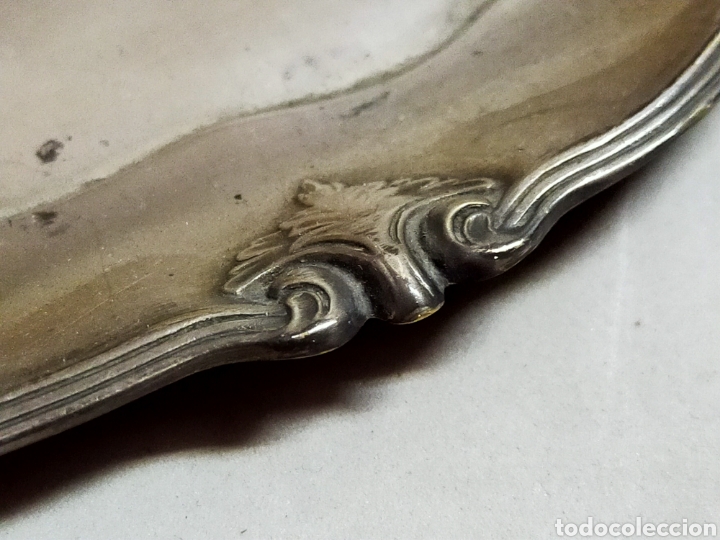 Antig&uuml;edades: BANDEJA, SALVILLA, EN METAL - Foto 9