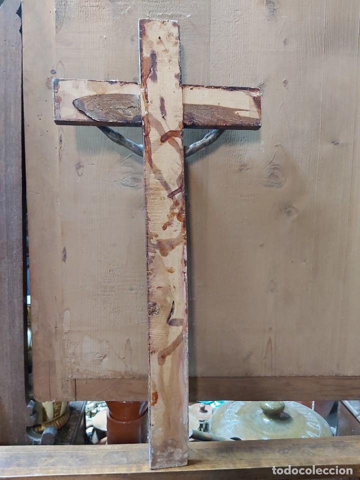 Antig&uuml;edades: CRUCIFIJO CON CRISTO DE CALAMINA. - Foto 5