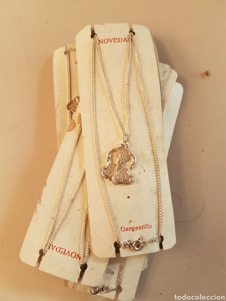 Antig&uuml;edades: LOTE DE 10 ANTIGUAS GARGANTILLAS DE LA VIRGEN DEL PILAR