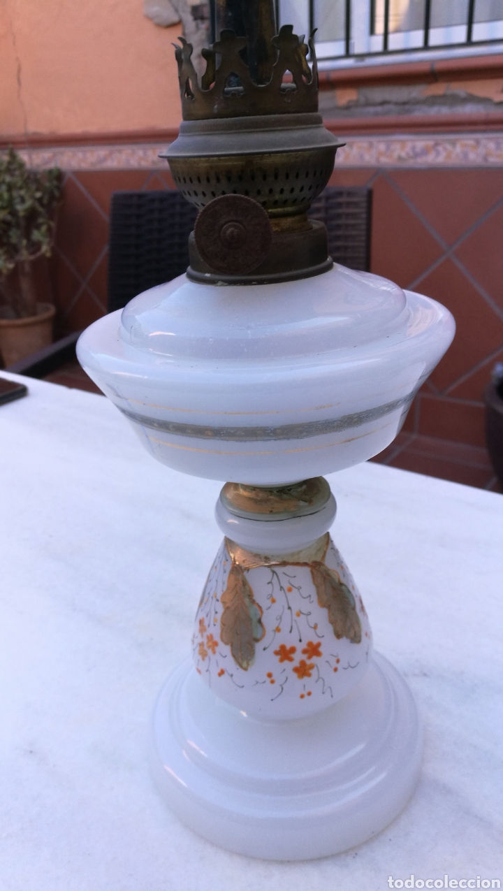 Antig&uuml;edades: ANTIGUO QUINQUEL OPALINA - Foto 5