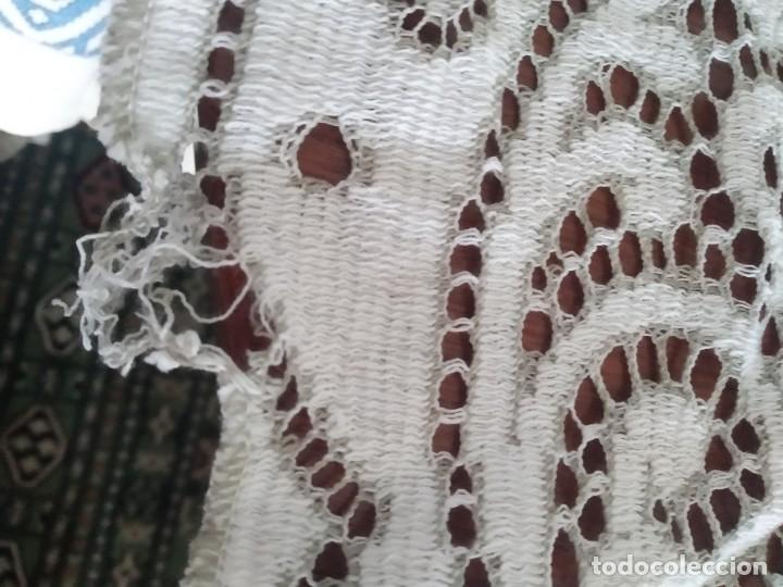 Antig&uuml;edades: Mantel y servilletas encaje mec&aacute;nico - Foto 9