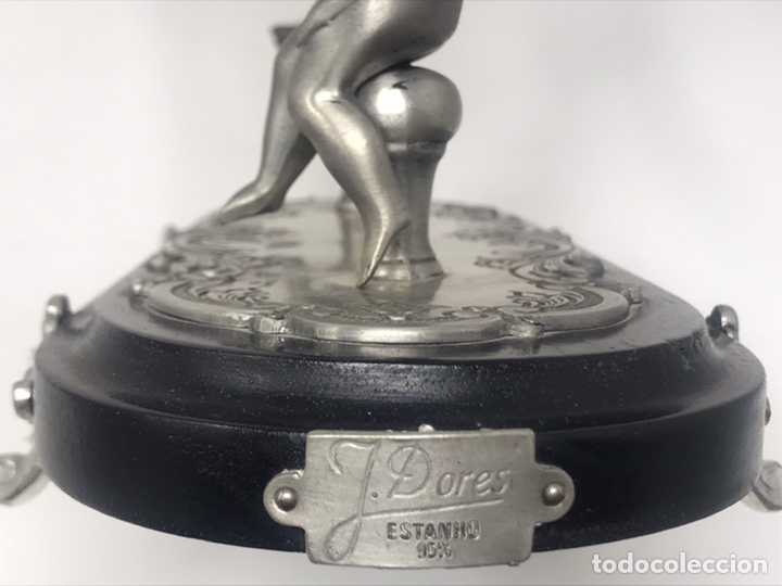 Antig&uuml;edades: espejo de tocador en esta&ntilde;o - Foto 4