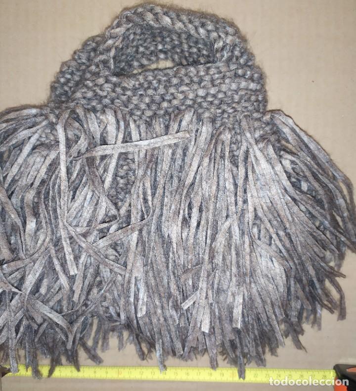 Antig&uuml;edades: BOLSO DE MANO FLECOS LANA COMPLEMENTO INVIERNO - Foto 2