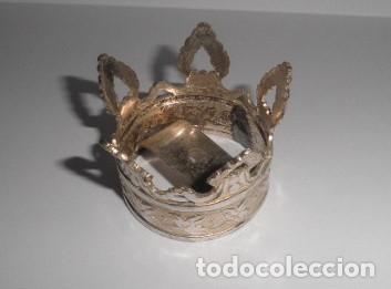 Antig&uuml;edades: Corona de bronce ba&ntilde;ada en plata - Foto 2