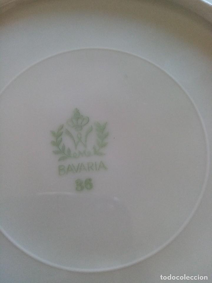 Antig&uuml;edades: Lote de 4 platos de postre bavaria 36 - Foto 5