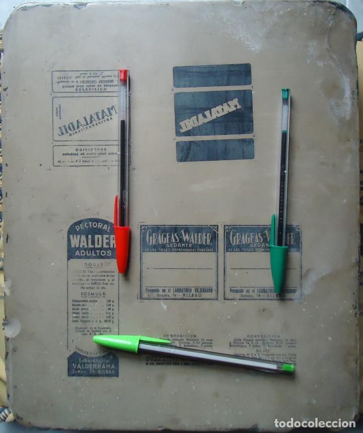Antig&uuml;edades: piedra impresion litografica artes graficas imprenta farmacia laboratorio somera bilbao medicina