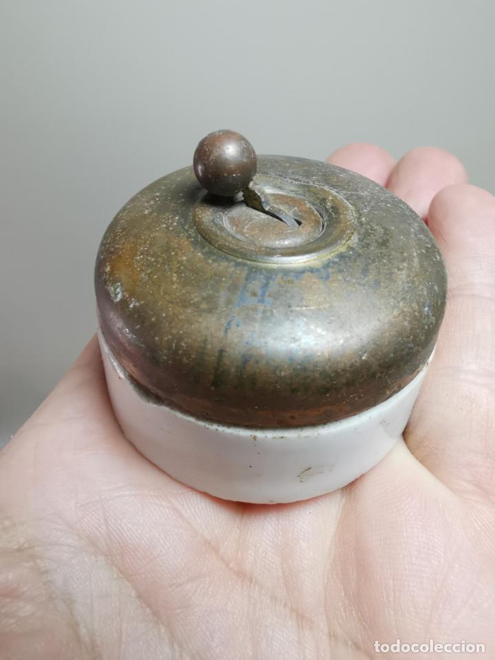 antiguo interruptor de pellizco, porcelana - Compra venta en todocoleccion