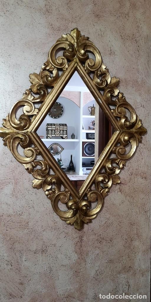 Antig&uuml;edades: Espejo Cornucopia Rombo - Foto 1