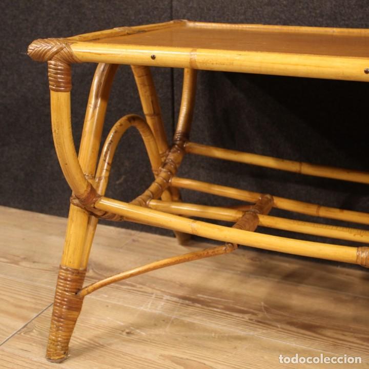 Antig&uuml;edades: Mesa de centro de dise&ntilde;o italiano en bamb&uacute; - Foto 9
