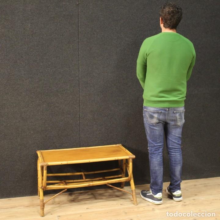 Antig&uuml;edades: Mesa de centro de dise&ntilde;o italiano en bamb&uacute; - Foto 12
