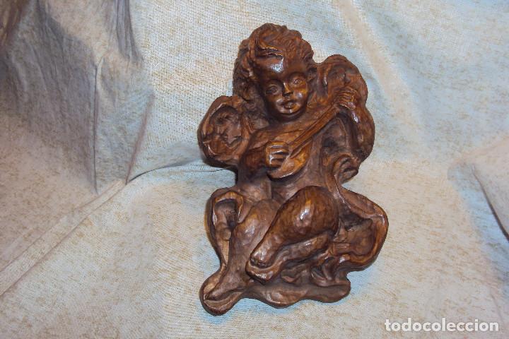 Antig&uuml;edades: Angelitos de madera - Foto 1