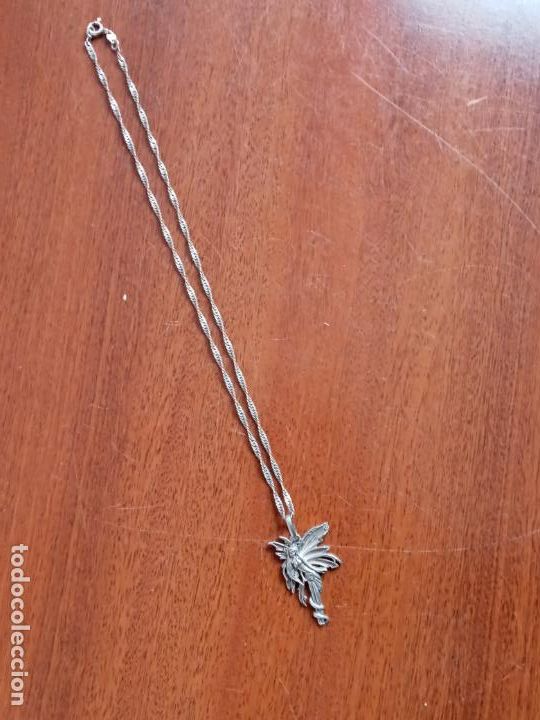 Antig&uuml;edades: Cadena y colgante de hada en plata - Foto 5