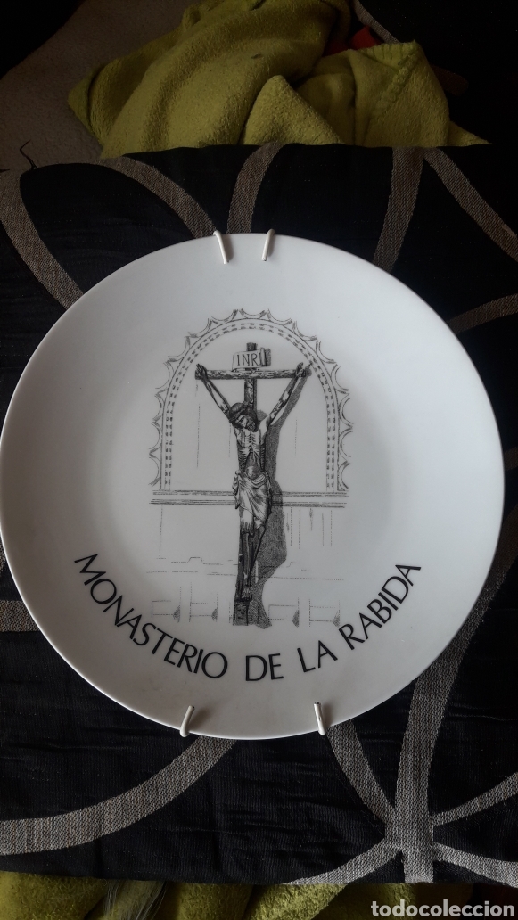 Antig&uuml;edades: Plato de porcelana, Monasterio de la R&aacute;bida - Foto 1