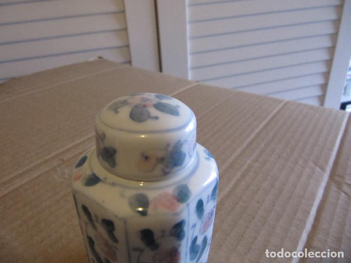 Antig&uuml;edades: RECIPIENTE OCTOGONAL DE PORCELANA CHINA NUMERADA - Foto 3