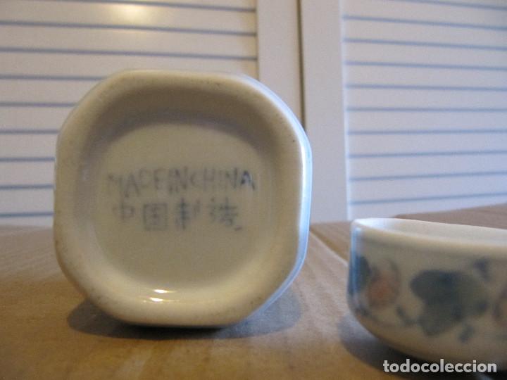 Antig&uuml;edades: RECIPIENTE OCTOGONAL DE PORCELANA CHINA NUMERADA - Foto 6