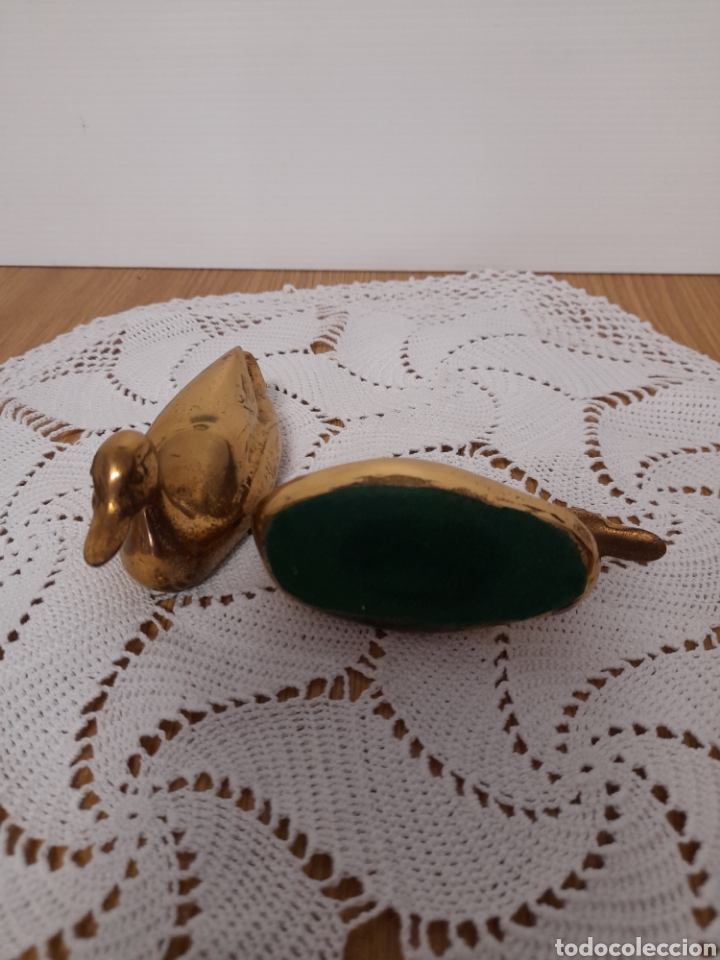 Antig&uuml;edades: FIGURAS PATOS EN LATON - Foto 3