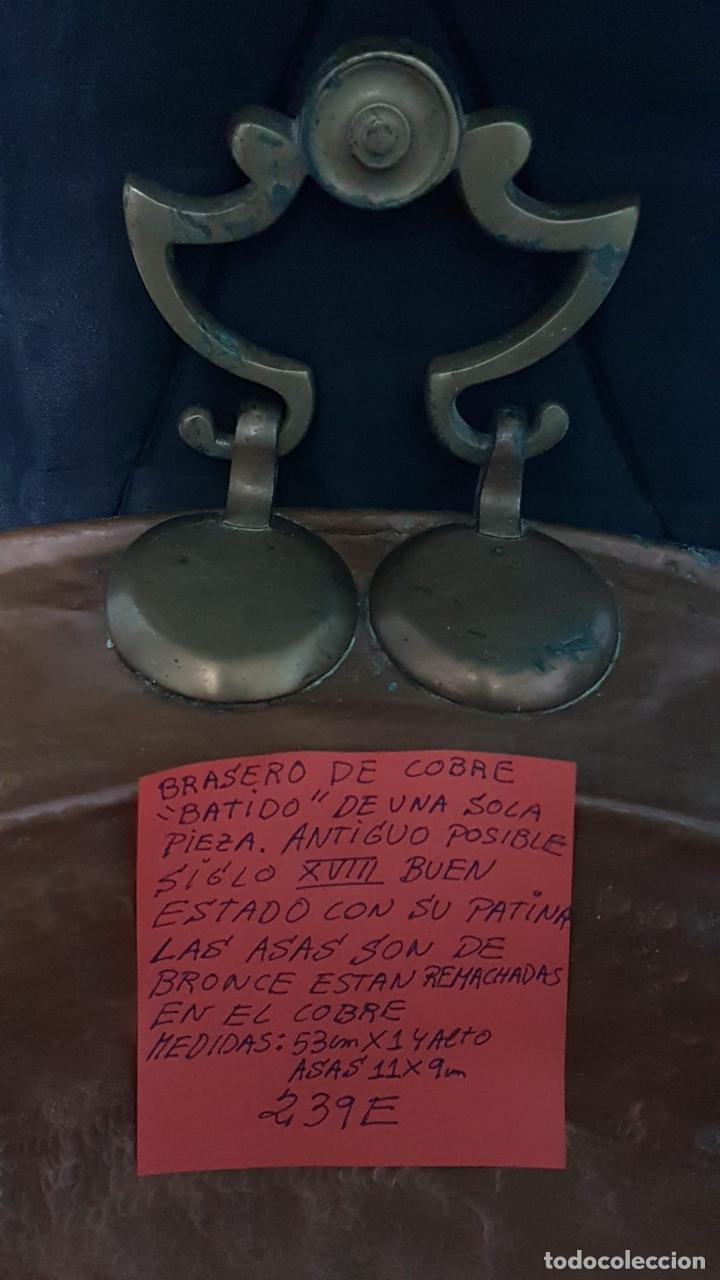Antig&uuml;edades: Brasero de cobre &rdquo;batido&rdquo; - Foto 13