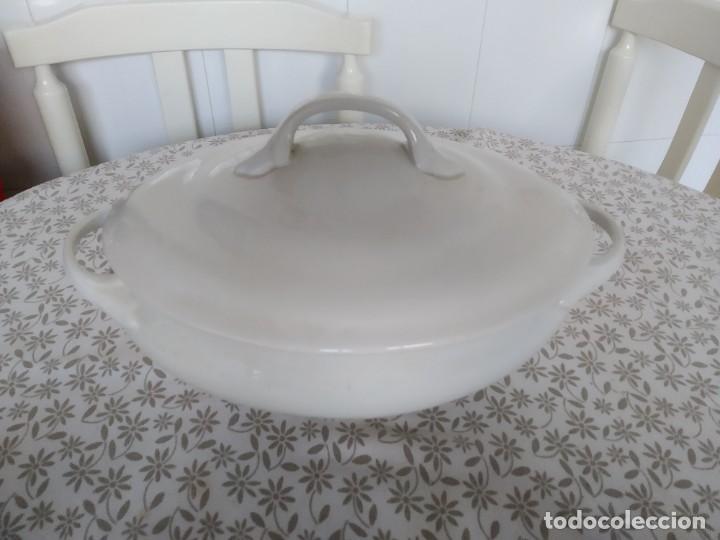 Antig&uuml;edades: Sopera de loza China Opaca Santander - Foto 5