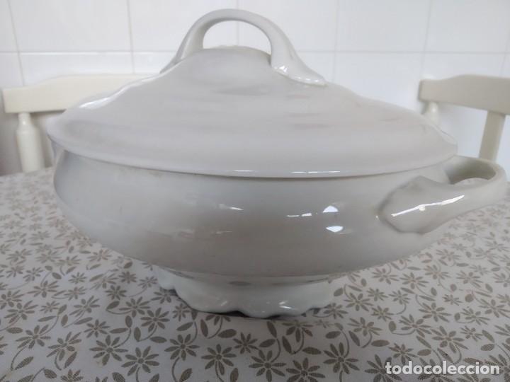 Antig&uuml;edades: Sopera de loza China Opaca Santander - Foto 6