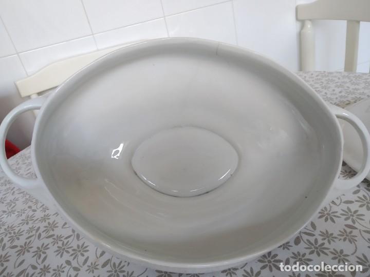 Antig&uuml;edades: Sopera de loza China Opaca Santander - Foto 8