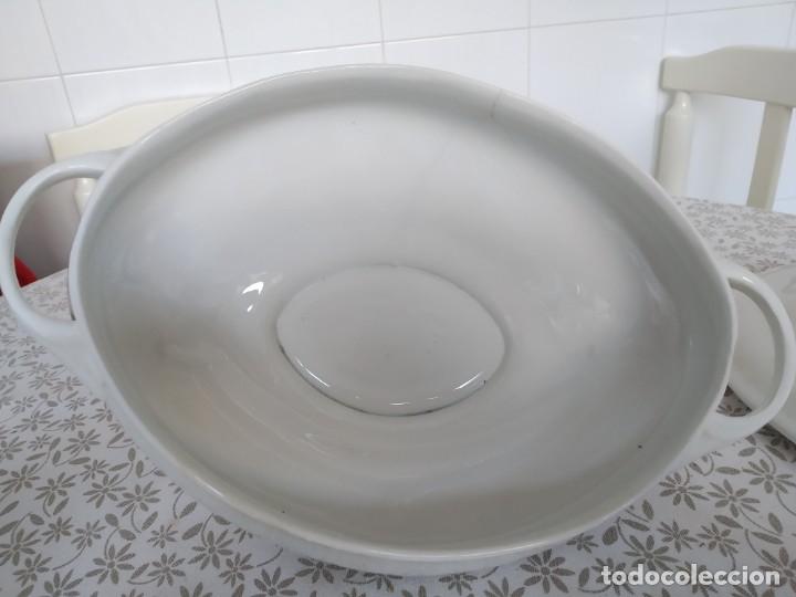 Antig&uuml;edades: Sopera de loza China Opaca Santander - Foto 9