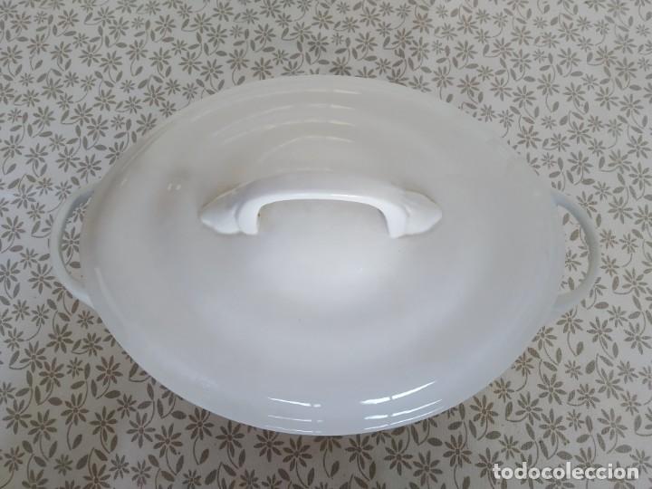 Antig&uuml;edades: Sopera de loza China Opaca Santander - Foto 12