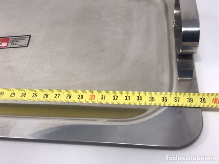Antig&uuml;edades: Bandeja acero inox - Foto 2