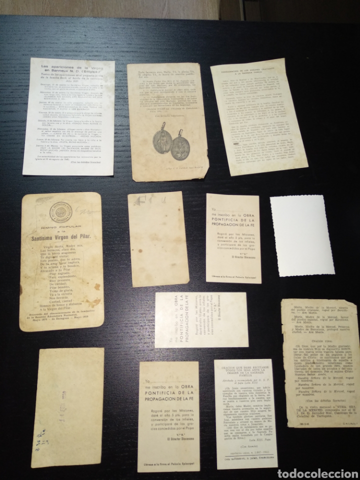 Antig&uuml;edades: Lote Estampillas religiosas - Foto 5