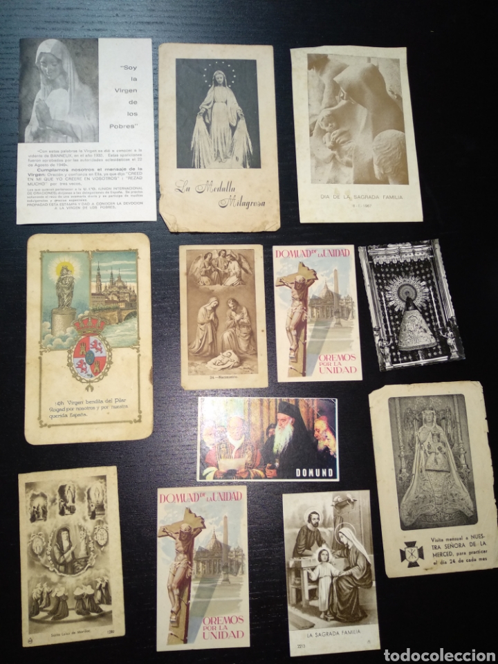 Antig&uuml;edades: Lote Estampillas religiosas - Foto 6
