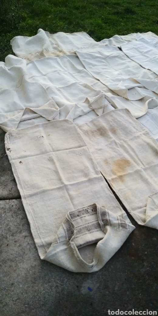 Antig&uuml;edades: Lote de piezas antiguas de lino. - Foto 26