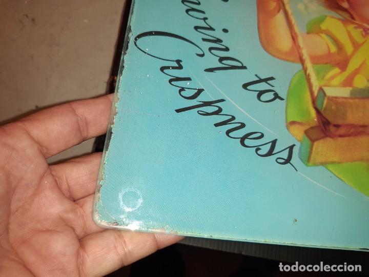 Antig&uuml;edades: Placa cristal antigua kellogs - Foto 7