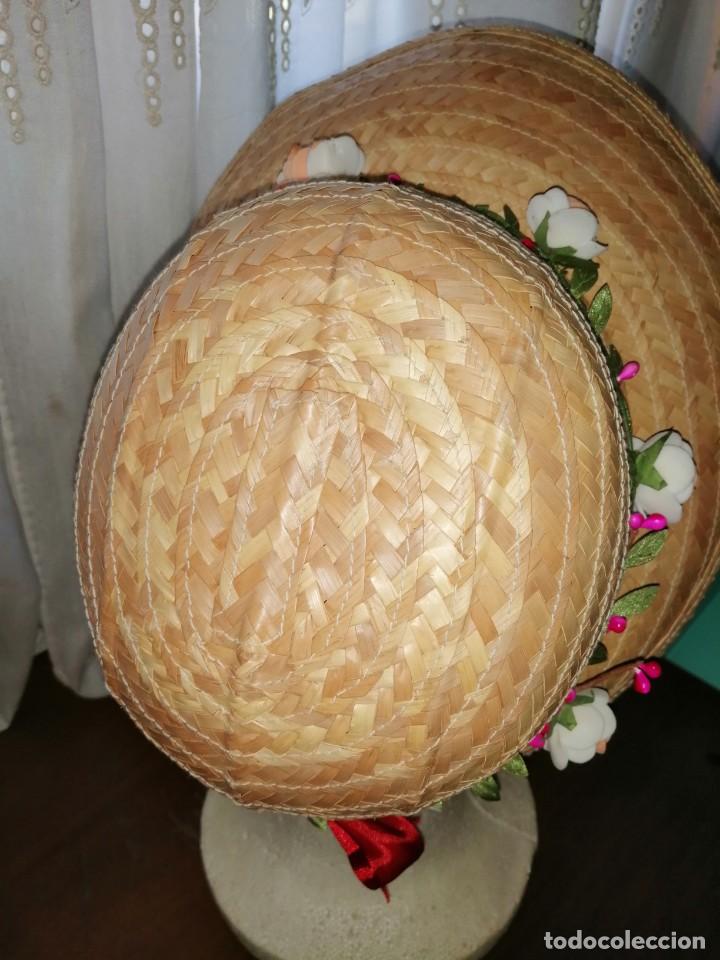 Antig&uuml;edades: Sombrero de paja y flores - Foto 6