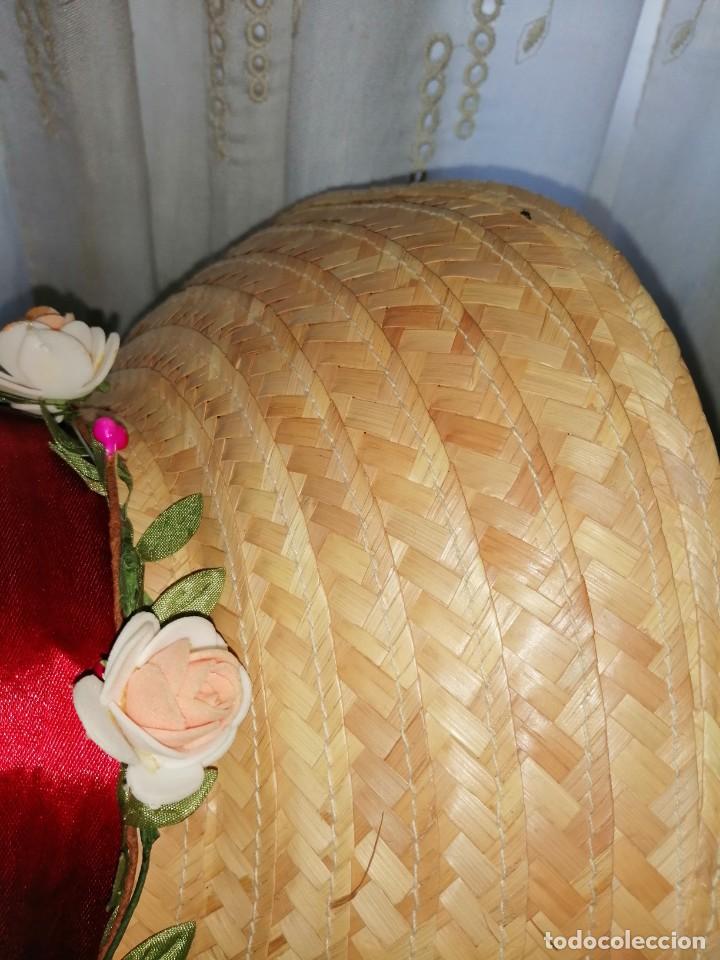 Antig&uuml;edades: Sombrero de paja y flores - Foto 7