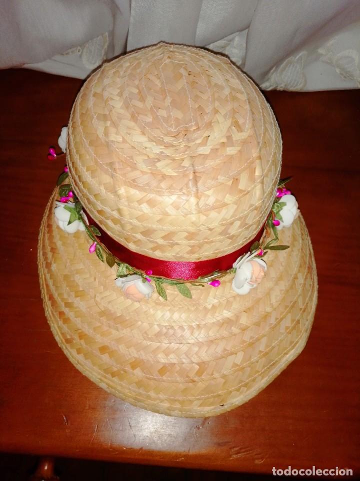 Antig&uuml;edades: Sombrero de paja y flores - Foto 10