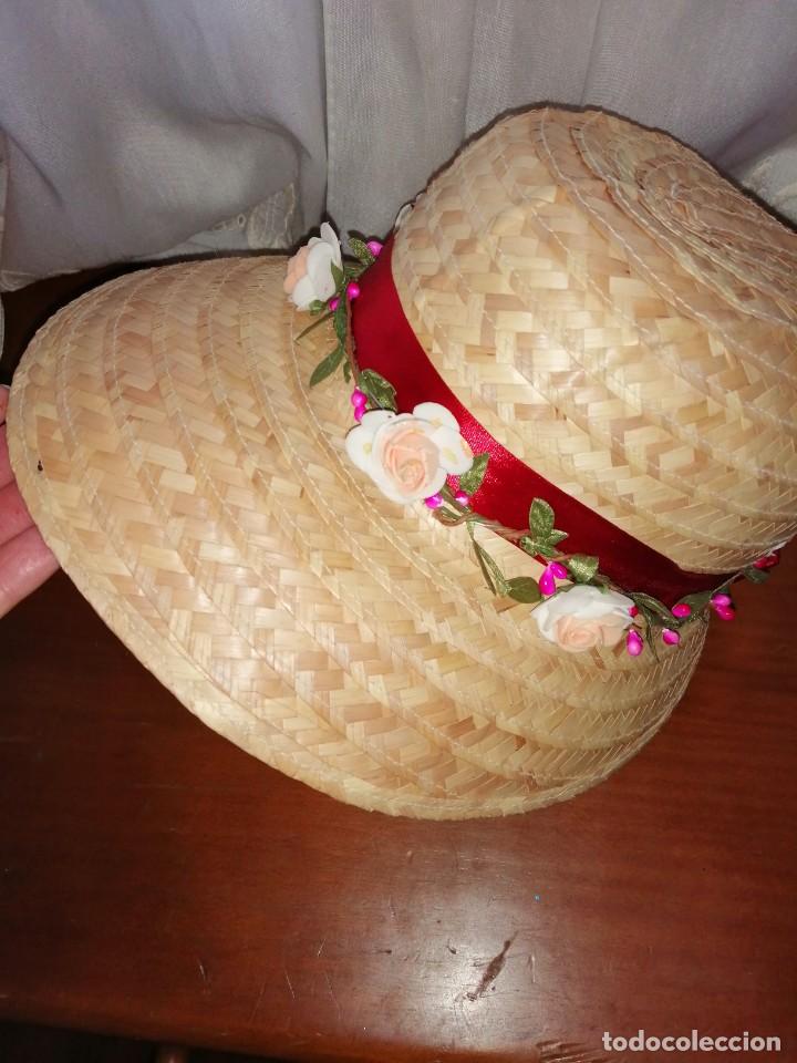 Antig&uuml;edades: Sombrero de paja y flores - Foto 11