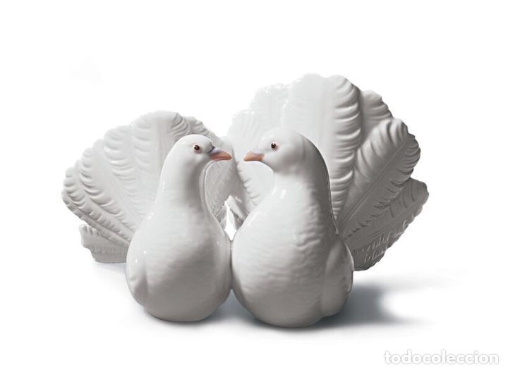 Antig&uuml;edades: REF: 01001169 &ldquo;PAREJA DE PALOMAS&rdquo; LLADR&Oacute; - Foto 2