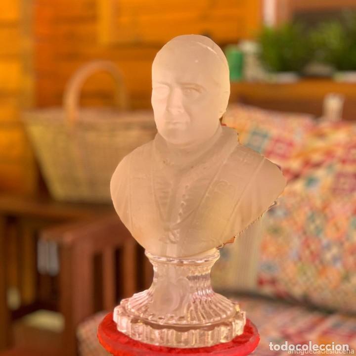 Antiquit&eacute;s: N658 BUSTO PAPA P&Iacute;O IX CRISTAL