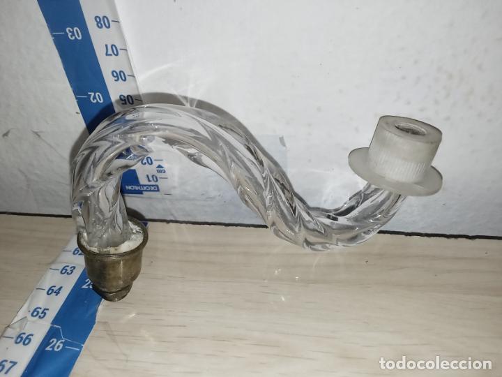 Antig&uuml;edades: Brazo l&aacute;mpara cristal ara&ntilde;a - Foto 5